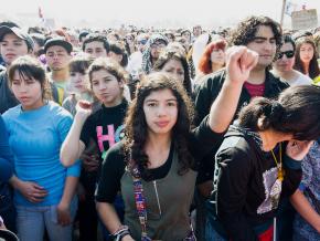 Chilean students are taking to the streets in defense of public education.