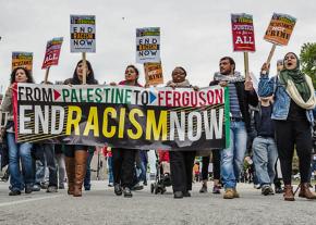 Campus anti-racists march in solidarity with the Palestine struggle