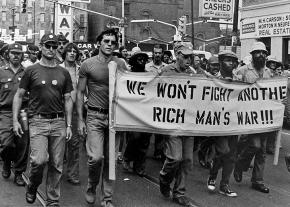 Members of Vietnam Veterans Against the War on the march