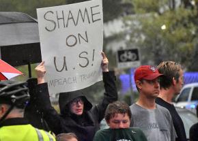 Residents mobilize against Trump during his visit to Greensboro, North Carolina