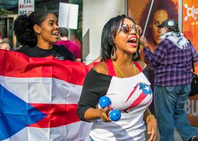 Showing solidarity with Puerto Rico in Boston