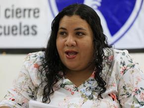 Mercedes Martínez of the Federación de Maestros de Puerto Rico